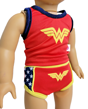 Super Girl Hero Tank And Underwear Set Fits 18" American Girl Doll Clothing1