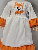 Fox Nightgown Sleep mask Fits 14.5" Wellie Wisher American Girl Doll Clothing1