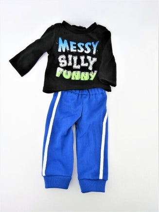 Messy Silly Funny Pant Set Fits 18" American Boy Girl Doll Clothing2
