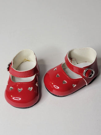 Red Heart Cutout Dress Shoes Fits 18" American Girl Doll Clothes Shoes2