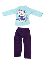 Snowflake Kitty Pant Set Fits 14.5" Wellie Wisher American Girl Doll Clothing2