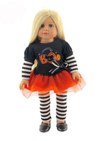 Boo Halloween Cat Tutu Outfit Fits 18" American Girl Doll Clothing0