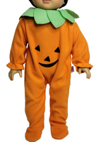 Pumpkin Costume Halloween Fits 18" American Girl Doll Clothing2