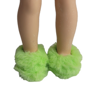 Green Slippers Fits 14.5" Wellie Wisher American Girl Doll Shoes0