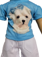 Maltese Dog Short Set Fits 18" American Girl Doll Clothing2