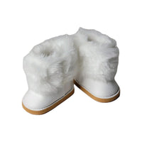 White Fur Boots Fits 18" American Girl Doll Clothes Shoes0