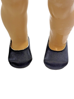 Black Satin Dress Shoes Fits 18" American Girl Doll Clothing Shoes1