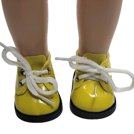 Yellow Shoes Fits 14.5" Wellie Wisher American Girl Doll Shoes2