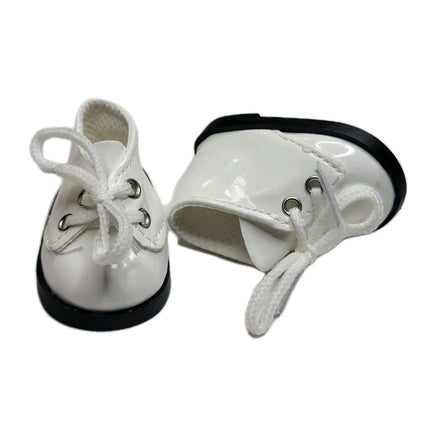 White Shoes Fits 14.5" Wellie Wisher American Girl Doll Shoes2