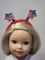 American Flag Tutu Dress Fits 14.5" Wellie Wisher American Girl Doll Clothing2