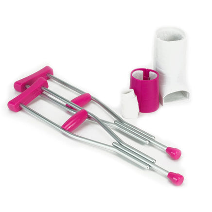 Doll Cast & Crutches 4pc Medical Set Fits 18" American Girl Doll Accessories1