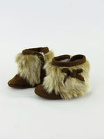 Brown Boots With Fur Fits 18" American Girl Doll Clothing Shoes1