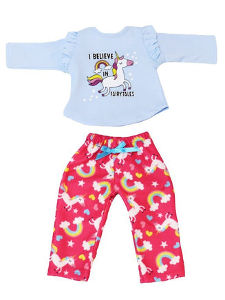 Fairytale Unicorn Pajamas Fits Wellie Wishers 14.5" American Girl Clothes1