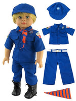 Blue Cub Scout Boy Scout Outfit Fits 18" American Girl Boy Doll Clothing0