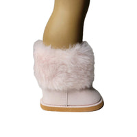 Light Pink Fur Boots Fits 18" American Girl Doll Clothes Shoes2