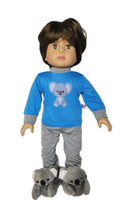 Blue Koala Bear Pajama Pant Set Fits 18" American Boy Girl Doll Clothes2
