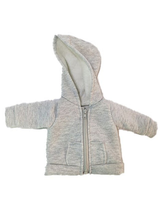 Grey Zip Up Sweatshirt Fits 18" American Girl Doll Clothing1