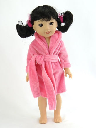 Pink Bathrobe Fits 14.5" Wellie Wisher American Girl Doll Shoes0