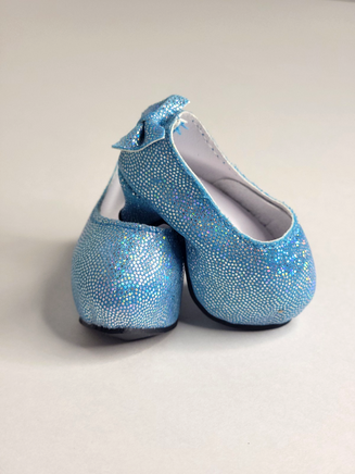 Blue Back Bow High Heel Shoes Fits 14.5" Wellie Wisher American Girl Doll Shoes2