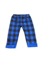 Blue Plaid Bear Pajamas Fits 18" American Boy Girl Doll Clothing1