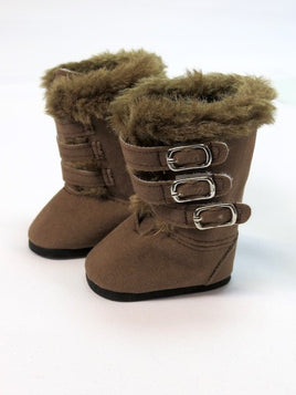 Brown Fur Boots Fits 18" American Girl Doll Clothing Shoes0