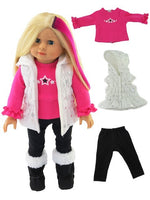Star Puffer Vest Pant Set Fits 18" American Girl Doll Clothing0