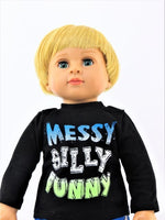 Messy Silly Funny Pant Set Fits 18" American Boy Girl Doll Clothing1