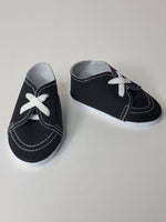 Black Boat Shoes Fits 18" American Girl Doll Clothes Shoes2