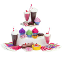 Soda Fountain & Sweets 27pc Set Fits 18" American Girl Doll Accessories Food1