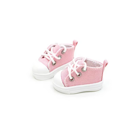 Pink Canvas Sneakers 5*2.2 cm Fits BJD Dolls1