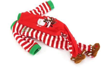 Santa's Little Helper One Piece Pajamas Fits 18" American Boy Girl Doll Clothing1