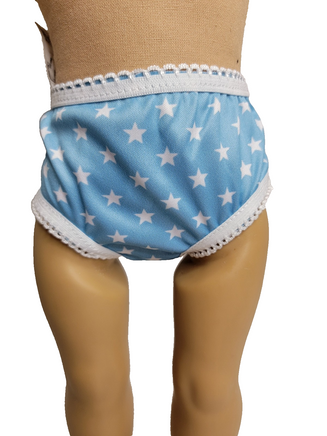 3 Pair Of Star Underwear Pink Blue Lavender Fits 18" American Girl Doll Clothing3