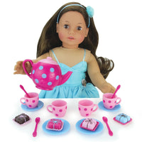 Tea Set & Petit Fours Dessert 17pc Fits 18" American Girl Doll Accessories Food2