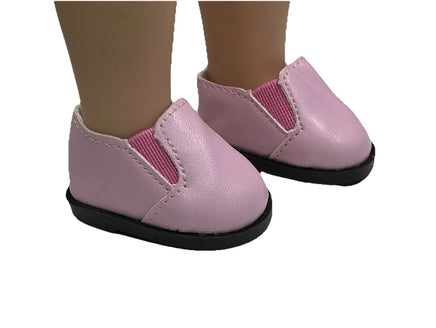 Pink Slip On Shoes Fits 14.5" Wellie Wisher American Girl Doll Shoes3