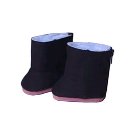 Dark Brown Fur Lined Boots Fits 18" American Girl Doll Clothing Shoes0