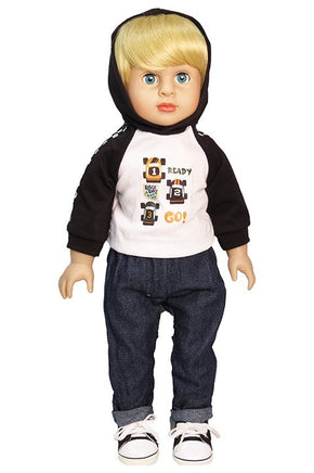 Go Cart Puffer Vest 3pc Winter Pant Set Fits 18" American Boy Girl Doll Clothing2