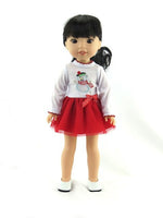 Snowman Dress Fits 14.5" Wellie Wisher American Girl Doll Clothing1