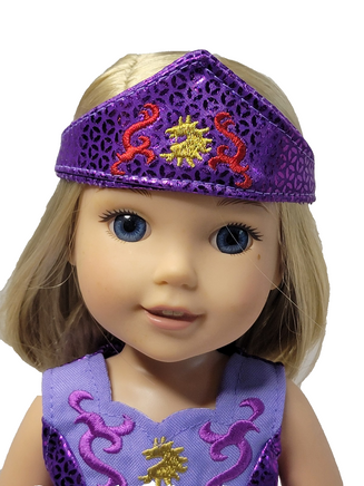 Purple Irish Dance Dress Fits 14.5" Wellie Wisher American Girl Doll Clothing1