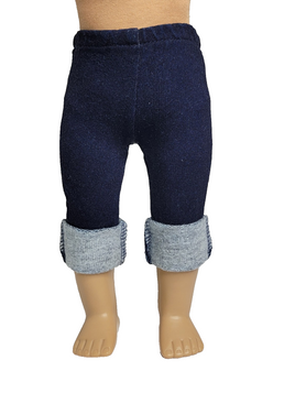 Dark Blue Capri Pants Fits 18" American Girl Doll Clothing0
