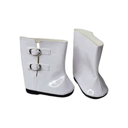 White Rain Boots Fits 18" American Girl Doll Clothes Shoes2