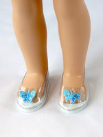 Princess Butterfly Dress Shoes Fits 14.5" Wellie Wisher American Girl Doll Shoes0
