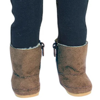 Hot Pink And Brown Suede Winter Boots Fits 18" American Girl Doll Clothing Shoes2