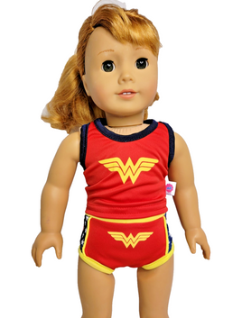 Super Girl Hero Tank And Underwear Set Fits 18" American Girl Doll Clothing0