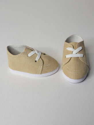 Khaki Boat Shoes Fits 18" American Girl Doll Clothes Shoes2