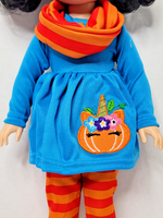 Unicorn Pumpkin Pant Set Fits 14.5" Wellie Wisher American Girl Doll Clothing1