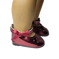 Burgundy Dress Shoes Fits 18" American Girl Doll Clothes Shoes2