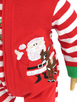 Santa's Little Helper One Piece Pajamas Fits 18" American Boy Girl Doll Clothing3