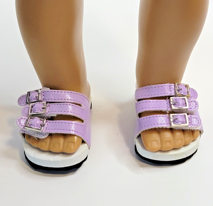 Lacender Buckle Sandals Fits 18" American Girl Doll Clothing Shoes1