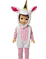 Unicorn Costume Fits 14.5" Wellie Wisher American Girl Doll Clothing0