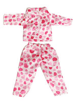 Pink Heart Pajama Pant Set Fits 14.5" Wellie Wisher American Girl Doll Clothing1